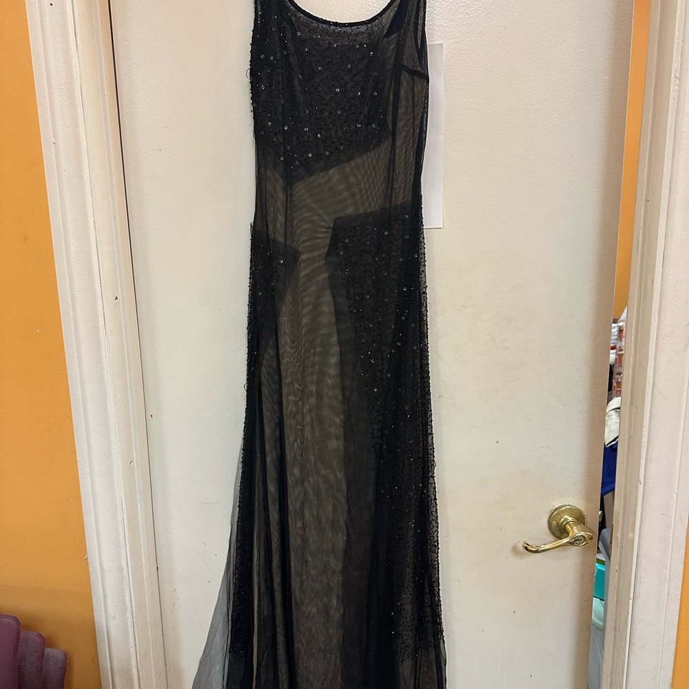 Sue Wong Black Beaded Dress